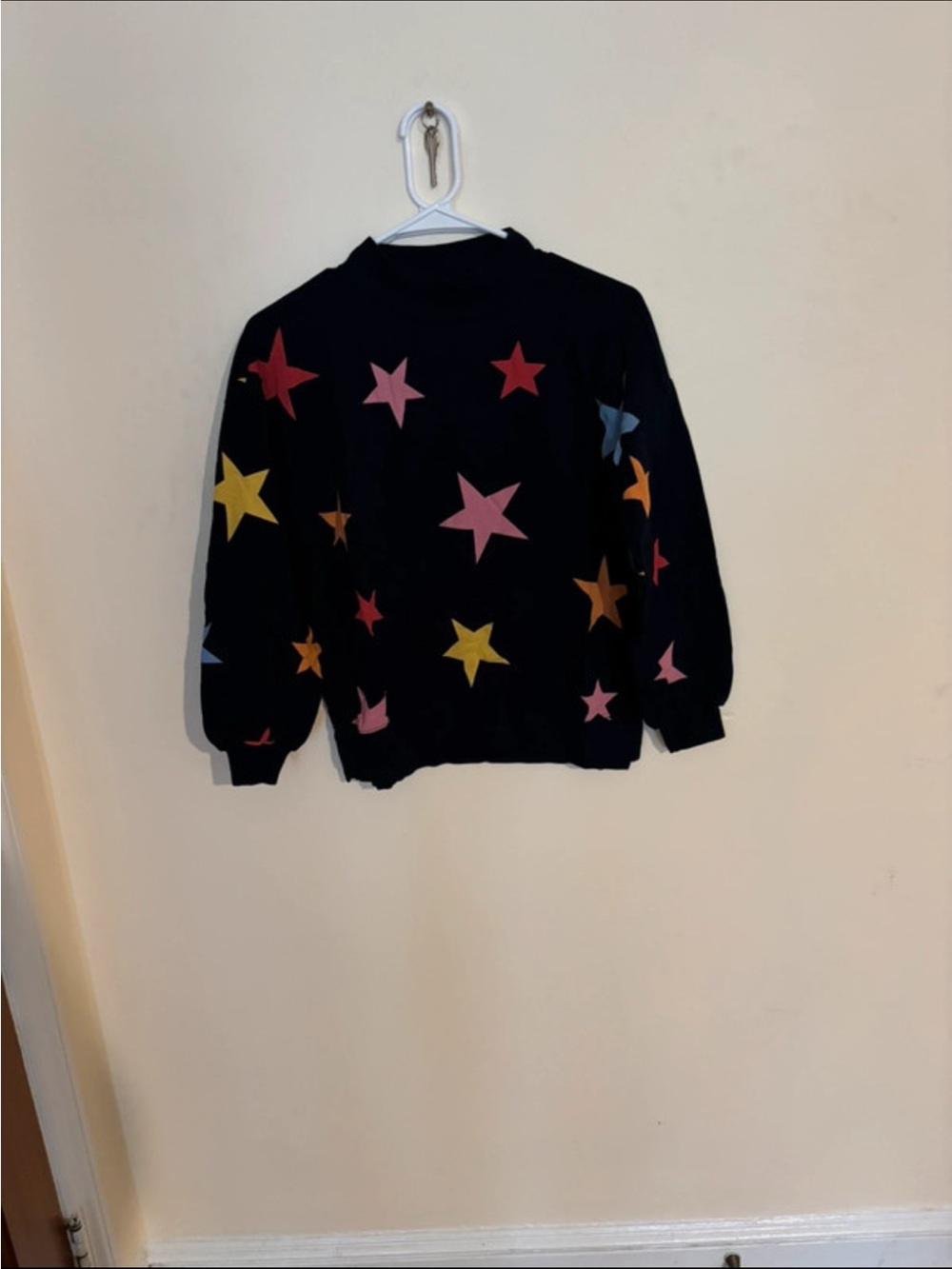 Old Navy Black Kids Sweatshirt with Multicolor Stars